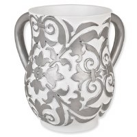Wash Cup White/Silver Re 10023