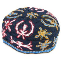 Bukharian Kippah Machine Made #50 Assorted Colors