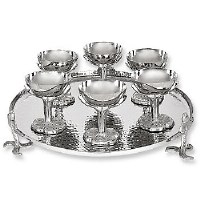 Seder Plate 7 Piece Set Iris Collection