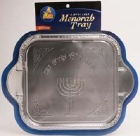 Large Disposable Menorah Tray