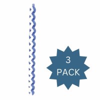 Havdalah Candle Round Blue and White 12" 3 Pack