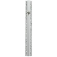Mezuzah Aluminum Matte with Silver Chains 12cm