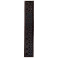 Leather Mezuzah Case Rhombus Design - 15cm