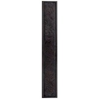 Leather Mezuzah Case Rhombus Design - 12cm