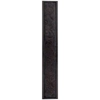 Leather Mezuzah Case Ornament Design - 15cm