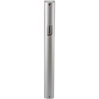 Aluminum Mezuzah Case Grey with Dotted Design and Shin 15cm