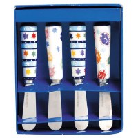 Mosaic Chanukah Spreaders, Set of 4