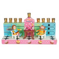 Candle Menorah Tea Party by Jessica Sporn