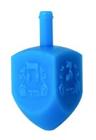 Medium Plastic Dreidel - Assorted Colors - Single Piece