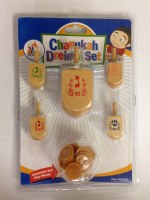 Natural Wood 5 Piece Dreidel Set