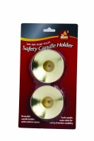 Gold Safety Candle Holder - 2 Pack