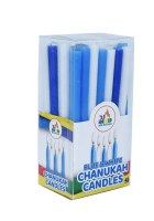 Long Chanukah Candles Blue and White