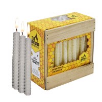 Chanukah Candles Honey Comb Wax Natural Color