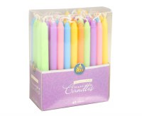 Chanukah Candles Pastel Colors