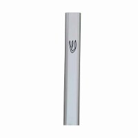 Mezuzah Aluminum Silver Printed Shin Medium 15cm