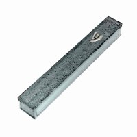 Mezuzah Grey Glass 12cm
