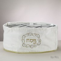 Passover 3 Tier Metal Stand for Seder Plate with Curtain
