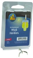 Large Aluminum Wick Holders - 44 Pack