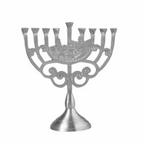Candle Menorah Aluminum Jerusalem's Old City Design