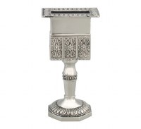 Havdallah Candle Holder Octagon Base Nickel Plated