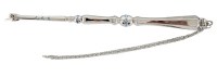 Torah Pointer with Stones Silver Plated #41778