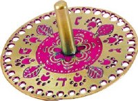 Yair Emanuel Laser Cut Dreidel Oriental Red