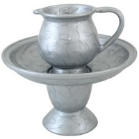 Aluminum Mayim Achronim Set on Stem Silver
