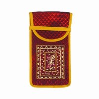Yair Emanuel Judaica Emanuel Glasses Pouch Maroon