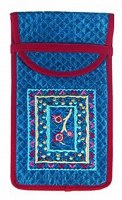 Yair Emanuel Judaica Emanuel Glasses Pouch Blue