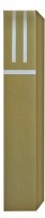 Yair Emanuel Anodized Mezuzah Squared and Strips 10cm Gold