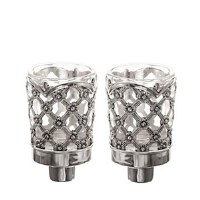 Candle Holders XP Design Silver Plated 3"