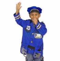 Police Officer Role Play Purim Costume Set for Ages 3-6