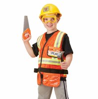 Construction Worker Role Play Purim Costume Set for Ages 3-6