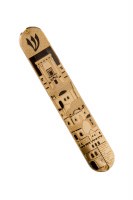 Acrylic Mezuzah Case Designed with Gold Jerusalem Pattern 15cm