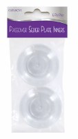 Acrylic Seder Plate Liners Clear 6 Pack