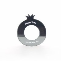 Napkin Ring Pomegranate Shape Silver 4 Pack