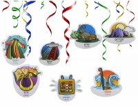 Ushpizin Hanging Swirl Sukkah Decoration