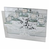 Candlesticks Glass Five Branch