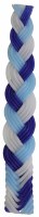 Havdalah Candle Blues and White Flat Braid 11"