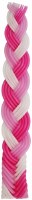 Havdalah Candle Pinks and White Flat Braid 11"