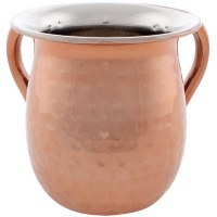 Stainless Steel Copper Washing Cup Hammered Design
