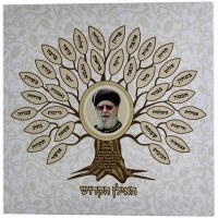 Canvas Hebrew Birkas HaBayis with Picture of Maran Ovadia Yosef HaIlan HaKadosh 12.5 inches