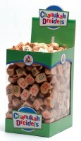 Box of 25 Large Natural Wood Dreidels