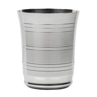 Kiddush Cup without Plate Stainless Steel Rings Design 3"