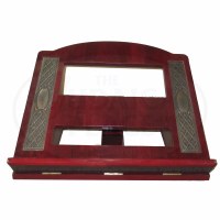 Table Top Shtender Mahogany Leatherette Plates #58788