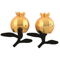 Aluminum Salt and Pepper Shakers Pomegranate Shape