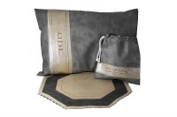 Leather Seder Set 3 Piece Grey