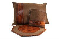 Leather Seder Set 3 Piece Cognac