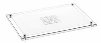 Lucite Challah Board Classic 2.0 Design Silver 11" x 16"