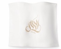 Faux Leather Challah Cover Regal Design Gold 17.5" x 22"